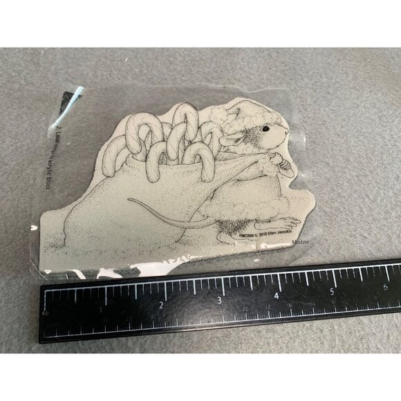 House-Mouse Designs Rubber Stamp Mudpie & Candy Canes Ellen Jareckie 2009 - Picture 3 of 4
